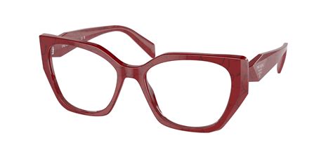 prada 18us|Prada pr 18wv eyeglasses red.